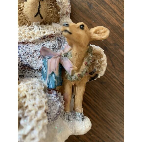 Vintage Greenbrier International Santa Teddy Bear Christmas Presents Figurine - Picture 14 of 16